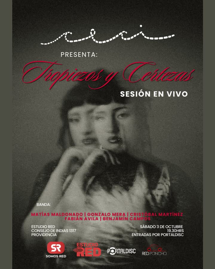 Afiche de CECI - TROPIEZOS Y CERTEZAS SESIÓN EN VIVO EN ESTUDIO RED