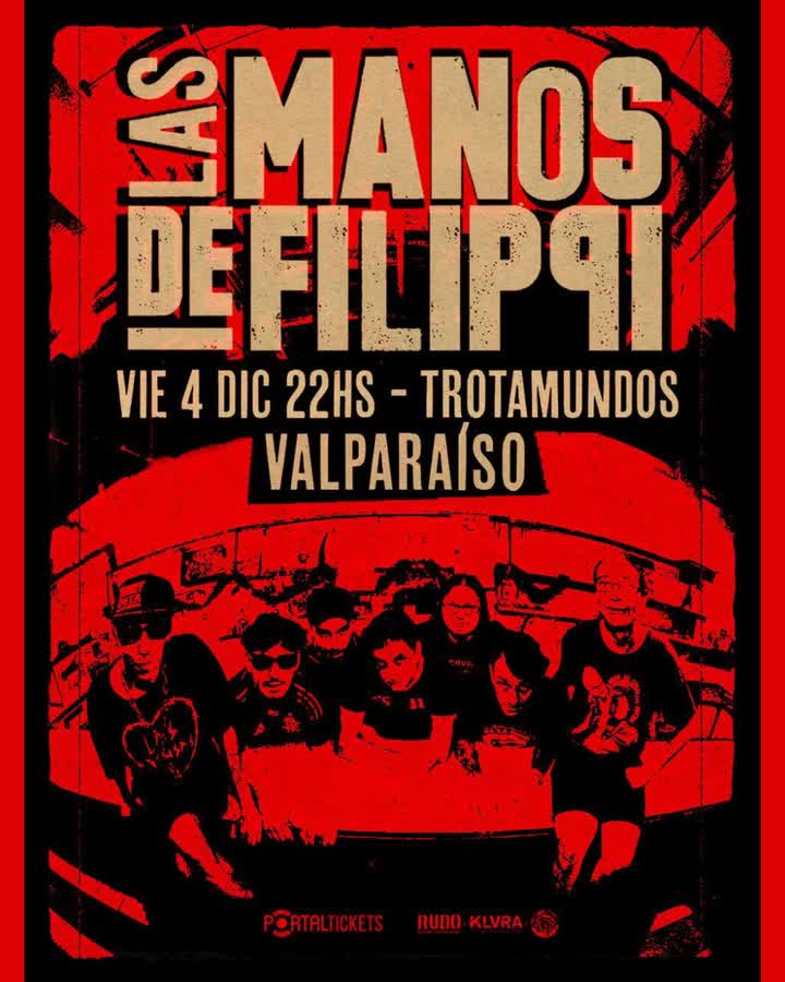 Afiche de LAS MANOS DE FILIPPI EN TROTAMUNDOS, VALPARAISO