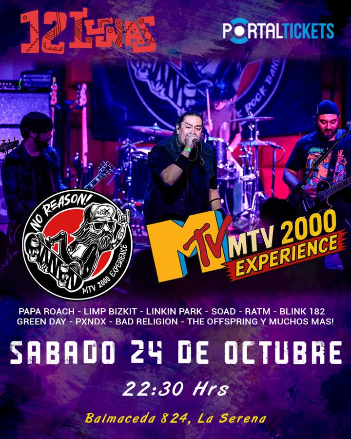 Afiche de NO REASON EN BAR 12 LUNAS, LA SERENA