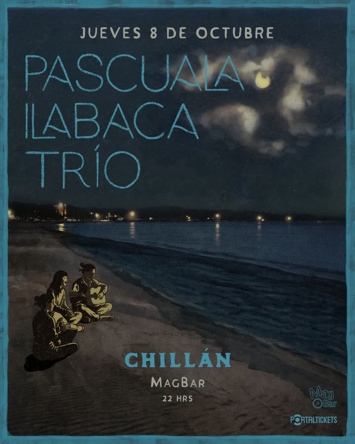 Afiche de PASCUALA ILABACA TRIO EN MAGBAR, CHILLÁN