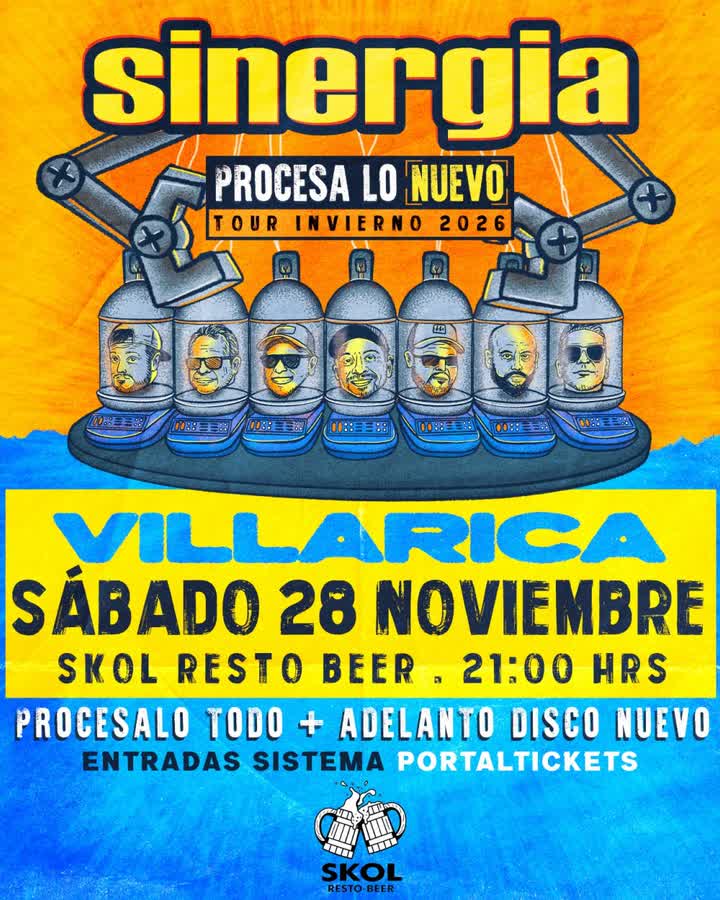 Afiche de SINERGIA EN VIVO - SKOL RESTO BEER