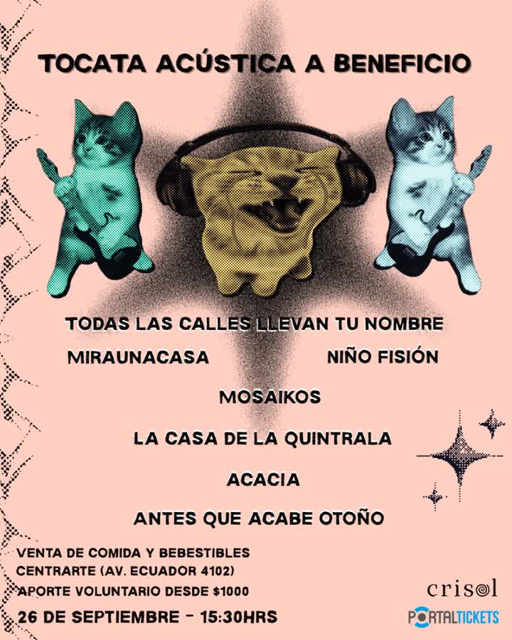 Afiche de TOCATA ACÚSTICA A BENEFICIO EN CENTRARTE