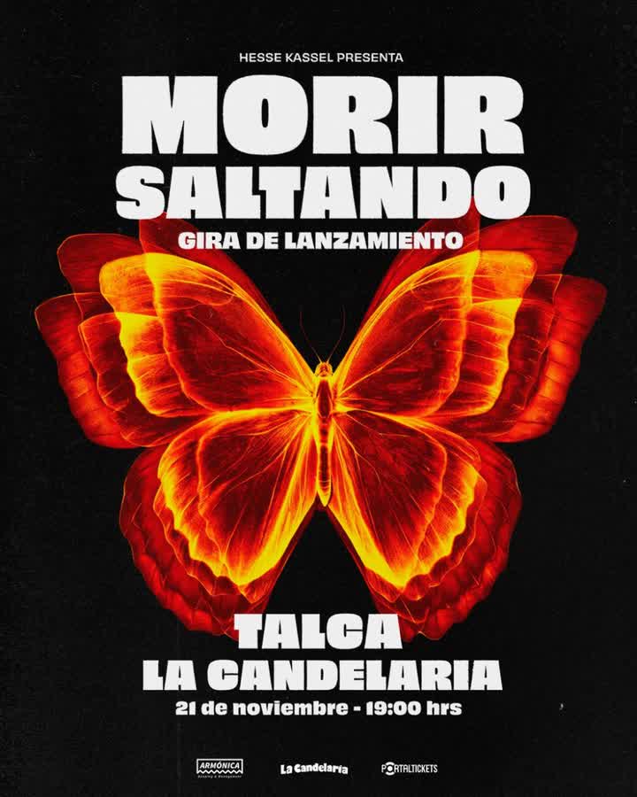 Afiche de HESSE KASSEL: MORIR SALTANDO EN LA CANDELARIA, TALCA