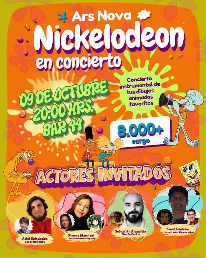 Afiche de NICKELODEON EN CONCIERTO V2