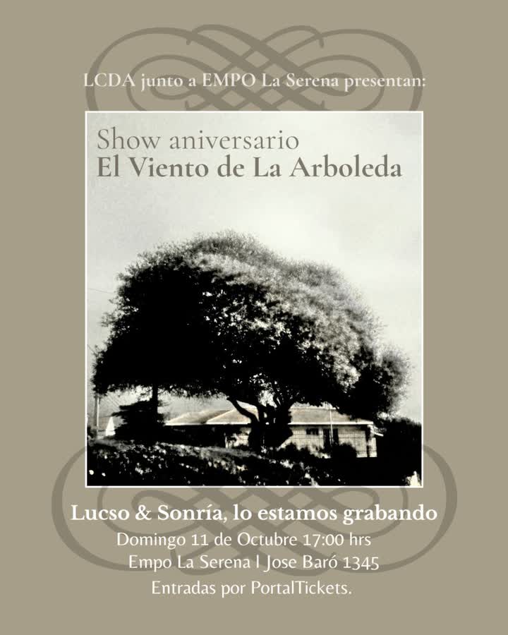 Afiche de ANIVERSARIO EL VIENTO DE LA ARBOLEDA EN EMPO, LA SERENA