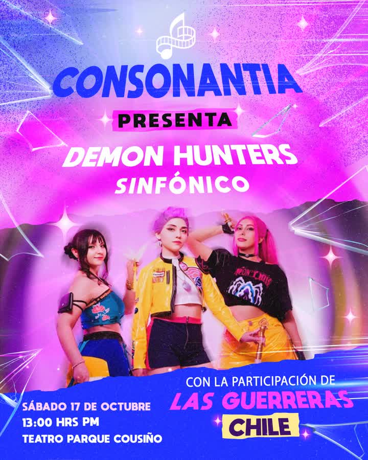 Afiche de GUERRERAS KPOP EN TEATRO COUSIÑO