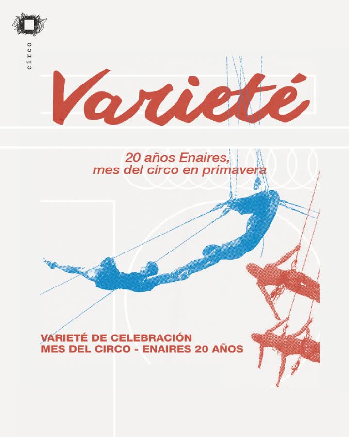 Afiche de VARIETÉ, 20 AÑOS DE ENAIRES EN EL PARQUE CULTURAL DE VALPARAÍSO