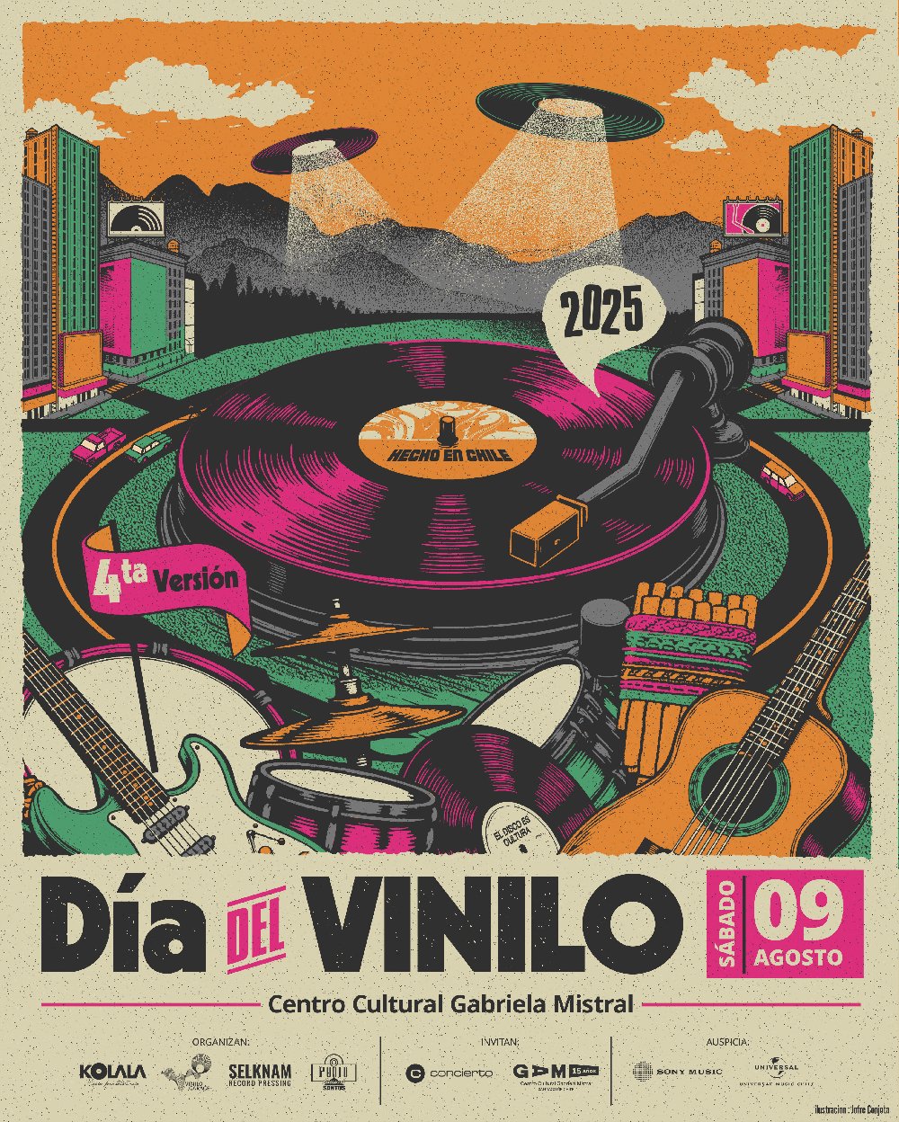 Flyer Día del Vinilo aterriza en el GAM con lanzamientos, feria, firmas de discos y actividades